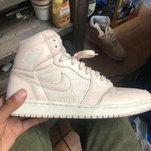 salmon colored jordans